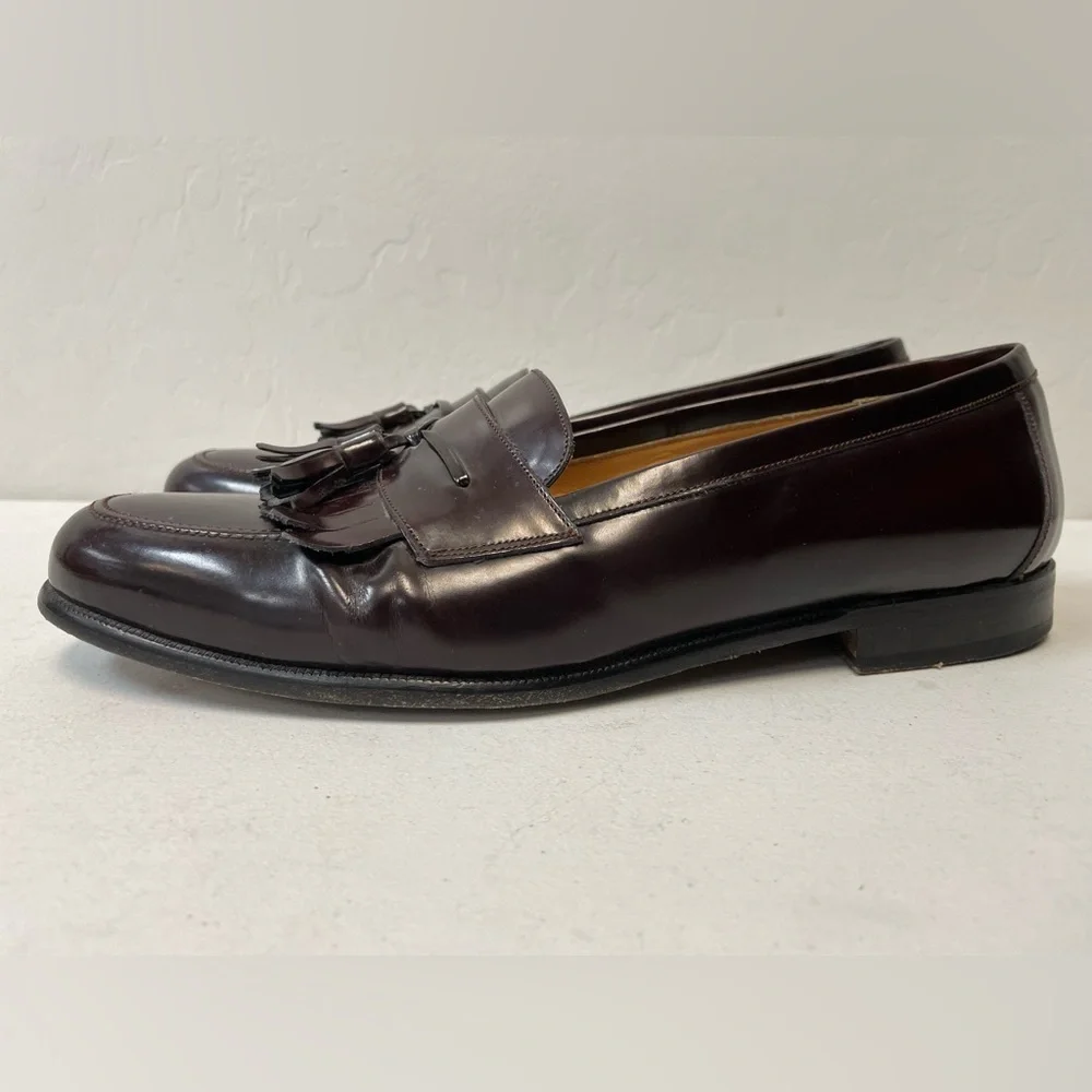 MEZLAN Made in Spain SANTANDER‎  Tasseled Kiltie Loafer in Cordovan 9 1/2 M $325
